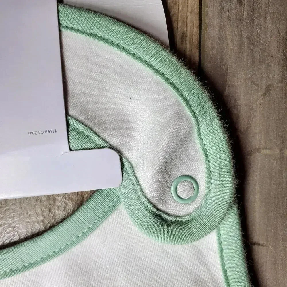 NWT Carter's Just One You My First Easter Teething Bib White Green ONE SIZE